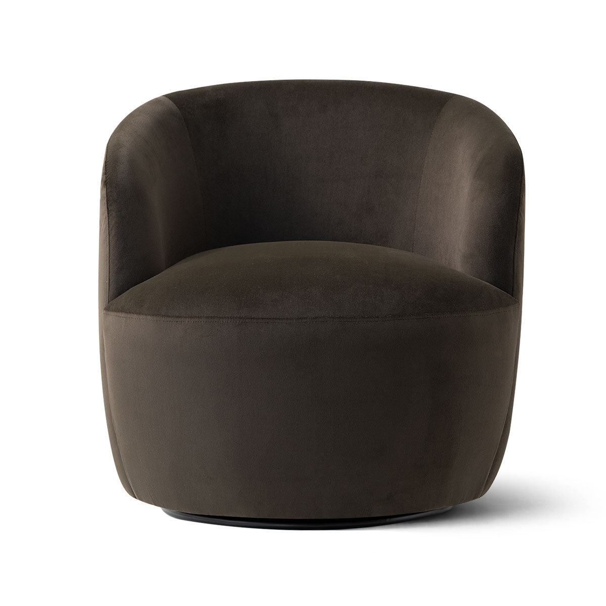 27" Wide Velvet Swivel Barrel Accent Chair (Set Of 2)